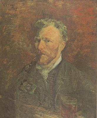 Vincent Van Gogh Self-Portrait with Pipe and Glass (nn04) China oil painting art